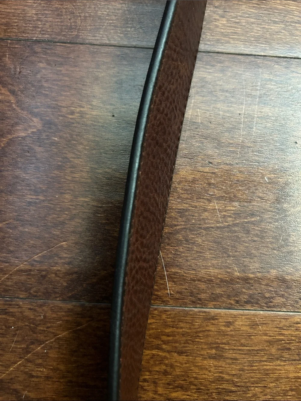 Polo Ralph Lauren Classic Men's Brown Pebbled Leather Belt with Silver Buckle